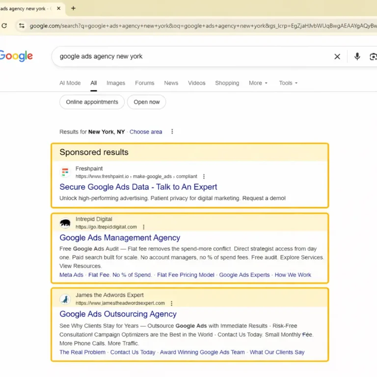 Sponsored Results Example